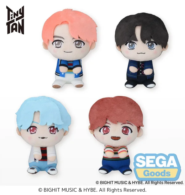 SEGA &amp; you "TinyTAN" Mini Plush ~DNA~ "RM &amp; Jin &amp; SUGA &amp; j-hope" (EX) - TinyTAN