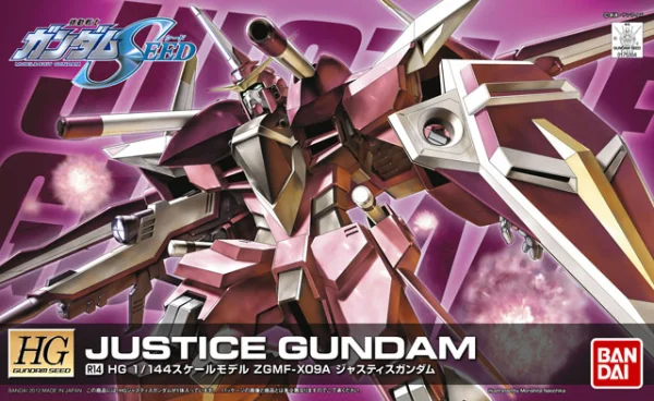 BANDAI HOBBY HG 1/144 R14 Justice Gundam - Mobile Suit Gundam SEED