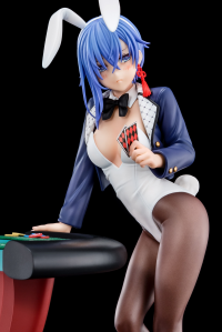 Sakuya Sieglinde wearing lapis lazuli blue bunny costume with Nip Slip Gimmick System 10