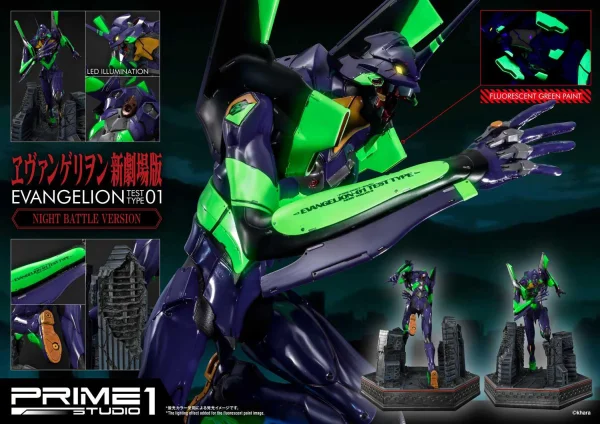 Prime 1 Studio Ultimate Diorama Masterline Evangelion Test Type-01 Night Battle Version - Neon Genesis Evangelion
