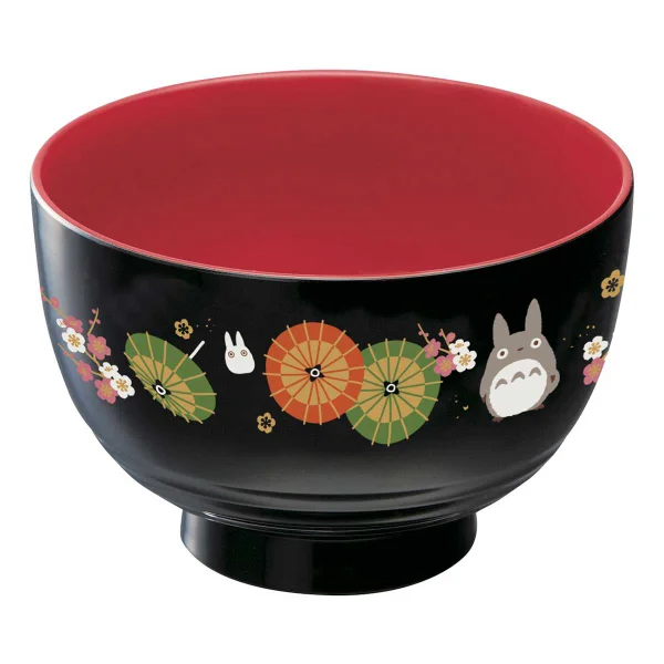 Skater Totoro Traditional Japanese Lacquer Ware Small Bowl - Studio Ghibli