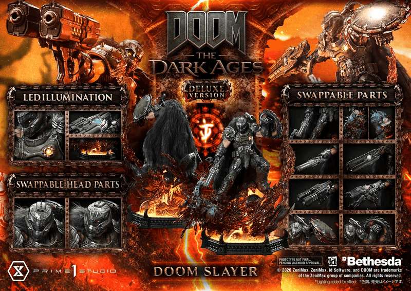 Ultimate Premium Masterline DOOM: The Dark Ages DOOM Slayer Deluxe Version 			