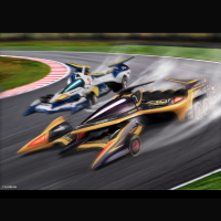C.F.C Heritage Edition FUTURE GPX CYBER FORMULA11 Indomitable spirit Set 14