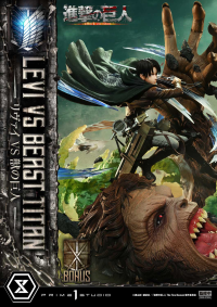Ultimate Premium Masterline  TV animation Attack On Titan  Levi versus Beast Titan Bonus Version 58