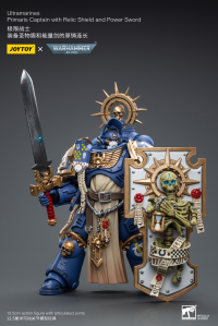 Ultramarines Primaris Captain with Relic Shield and Power Sword 8