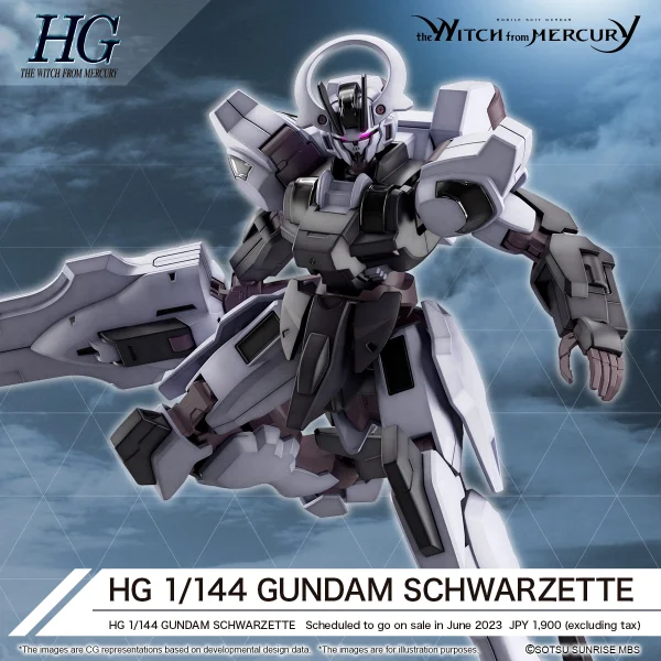 BANDAI HOBBY HG 1/144 GUNDAM SCHWARZETTE - Mobile Suit Gundam: The Witch from Mercury