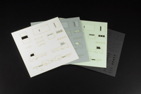 1/80 Scale Paper kit Town Corner Accessory Series kei truck(white/silver/pale green) 4