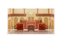 Ace Attorney Acrylic Diorama Background Courtroom(re-order) 3