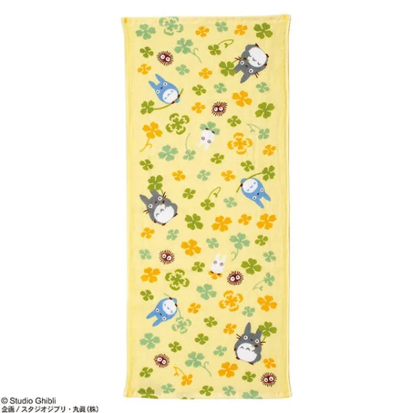 Marushin My Neighbor Totoro Flower (Clovers) - Ghibli Imabari Gauze Series (Face Towel) - Studio Ghibli