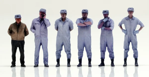 GENCO Mobile Police Patlabor 1/60 scale Shinohara Heavy Industries employee 6 body set - Mobile Police Patlabor