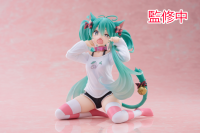 Hatsune Miku Desktop Cute Figure (Cat Ear T-Shirt Ver.) 1