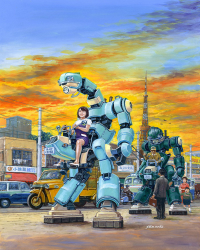 [CW21] 1:35 MechatroCHUBU 01 No.01 LIGHT GREEN & GREEN (Two kits in the box) 11