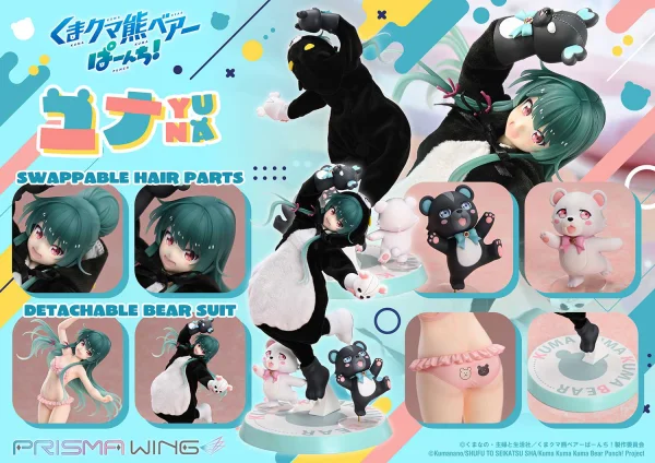Prime 1 Studio PRISMA WING Kuma Kuma Kuma Bear Punch! Yuna 1/7 Scale Pre-Painted Figure - Kuma Kuma Kuma Bear Punch!