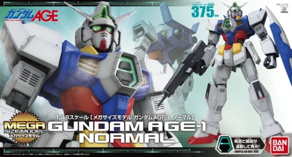 BANDAI HOBBY Mega Size Model - 1/48 Scale Gundam Age-1 Normal - Mobile Suit Gundam AGE
