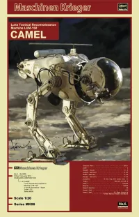 Hasegawa [MK06] 1:20 LUNA TACTICAL RECONNAISSANCE MACHINE LUM-168 CAMEL - Maschinen Krieger - photo 1