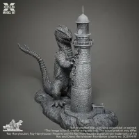 X-PLUS 1/72  Ray Harryhausen's Rhedosaurus Plastic Model Kit - The Beast from 20,000 Fathoms - photo 6
