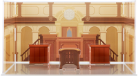 Ace Attorney Acrylic Diorama Background Courtroom 2