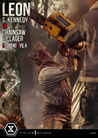 Ultimate Premium Masterline Resident Evil 4 Leon S. Kennedy versus Chainsaw Villager 57