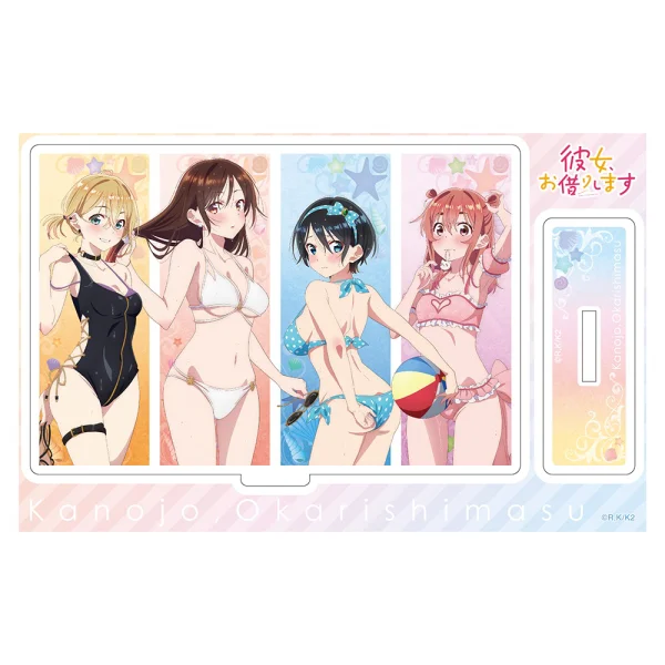 KADOKAWA Rent-A-Girlfriend Swimsuit and Girlfriend Acrylic Stand Figure Swimsuit and Girlfriend - Rent-A-Girlfriend