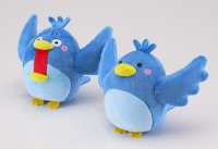 irasutoya Blue Bird Plushie 3
