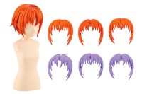 AFTER SCHOOL SHORT WIG TYPE: A [ORANGE & PURPLE] 1