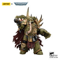 Death Guard Plague Marine Champion with Plasma Pistol and Power Fist 17