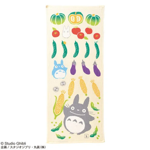Marushin My Neighbor Totoro Vegetable - Ghibli Imabari Gauze Series (Face Towel) - Studio Ghibli