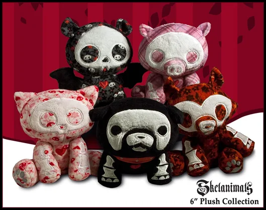 Toynami Skelanimals 6 Inch Beanies - Kit (Cat) - Skelanimals
