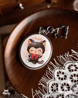TOYZEROPLUS Moffy's - Mewky Epoxy Keychain (Black Cat) - Mewky - photo 1