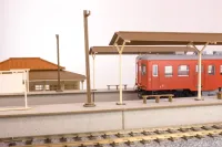 PLUM PMOA 1/80 Scale Paper kit Town Corner Accessory Series Local type island platform Extension set B（Shed） - Scale Kits - photo 7