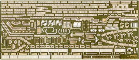 [TOKU-48 EX-101] 1/700 Photo-Etched Parts for IJN Aircraft Carrier Kaga (w/Ship Name Plate)