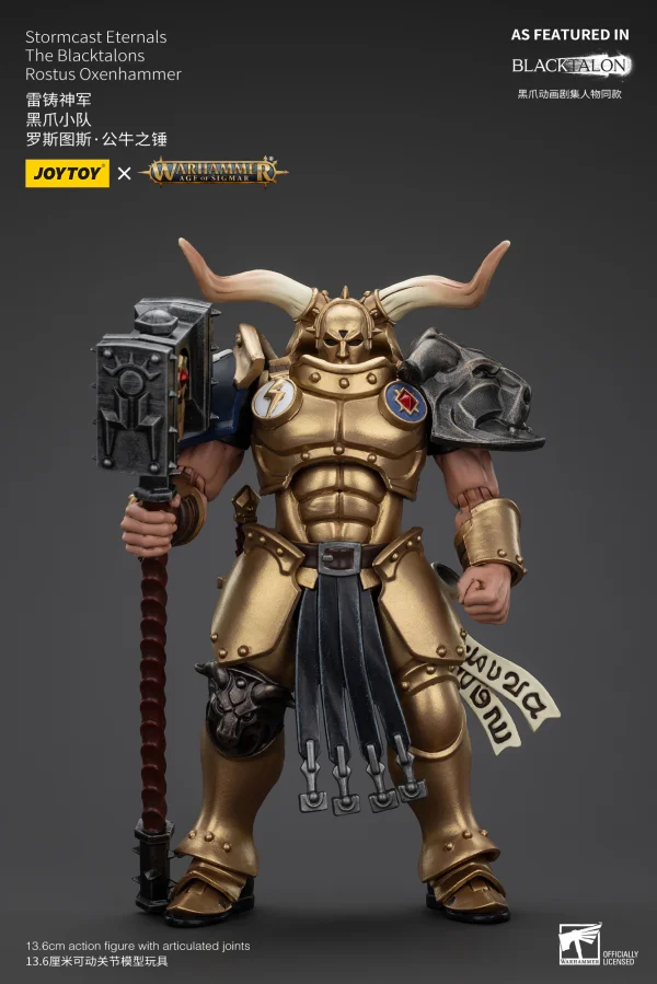 JOYTOY Stormcast Eternals The Blacktalons Rostus Oxenhammer - Warhammer 40K