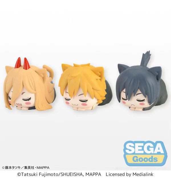 SEGA Ohiruneko Chainsaw Man Mini Figure Denji & Power & Aki Hayakawa (EX) (Pack of 14: 5 Denji, 5 Power, 4 Aki) - Chainsaw Man