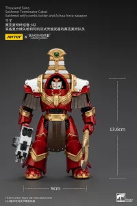 JOYTOY Thousand Sons Sekhmet Terminator Cabal Sekhmet With Combi-Bolter And Achea Force Weapon - Warhammer 40K - photo 6