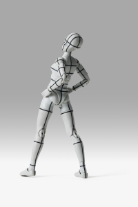 BODY CHAN -Sports- Edition-WIRE FRAME- (Gray Color Ver.) "BODY-KUN/BODY-CHAN", TAMASHII NATIONS S.H.Figuarts 4