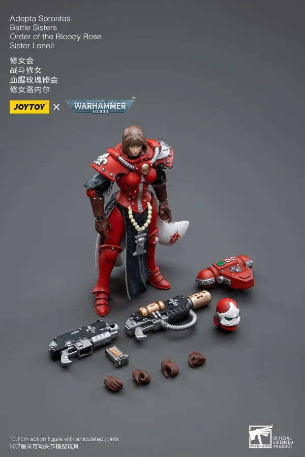 JOYTOY Adepta Sororitas Battle Sisters Order of the Bloody Rose Sister Lonell - Warhammer 40K