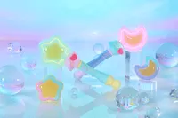 TAMASHII NATIONS Stattoneoneon & Glass Heart HopePact Set (Magical Sisters LuluttoLilly) - Magical Sisters LuluttoLilly - photo 4