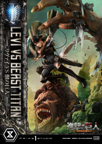 Ultimate Premium Masterline  TV animation Attack On Titan  Levi versus Beast Titan Bonus Version 71