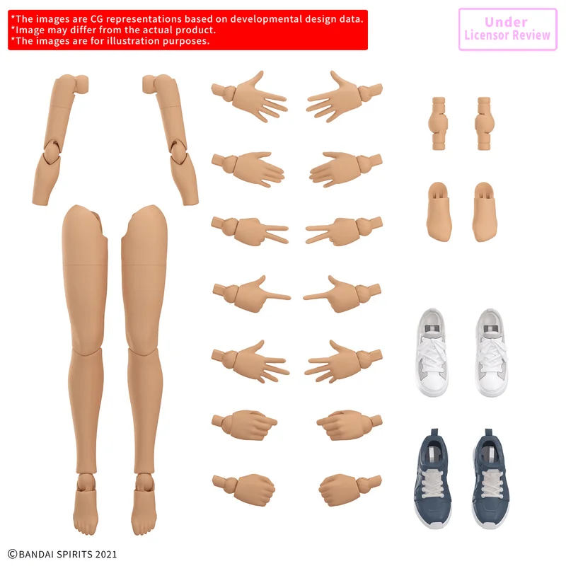 BANDAI HOBBY 30MS OPTION BODY PARTS ARM PARTS & LEG PARTS S [COLOR C] - 30 Minutes Sisters (30MS)