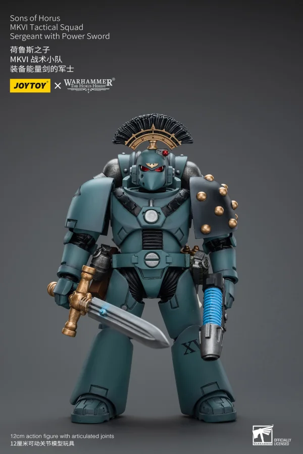JOYTOY Sons of Horus MKVI Tactical Squad Sergeant with Power Sword - Warhammer 40K