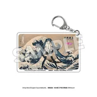Presence CO., LTD. Katsushika Hokusai x Hatsune Miku Clear Acrylic Keychain - Hatsune Miku - photo 2