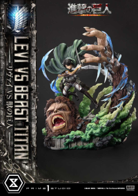 Ultimate Premium Masterline  TV animation Attack On Titan  Levi versus Beast Titan Bonus Version 40