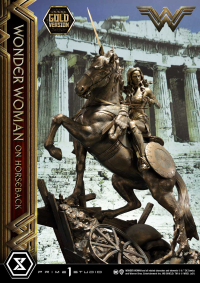 Museum Masterline Wonder Woman (Film) Wonder Woman on HorseBack Gold Version 27