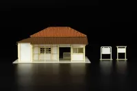 PLUM PMOA 1/150 Scale Paper kit Station(Kominato Railway) - Scale Kits - photo 10