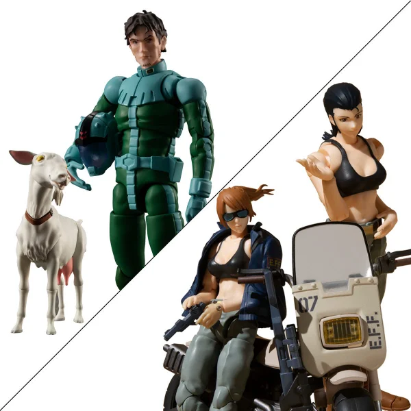 MegaHouse Cucuruz Doan's Island & The 08th MS Team Standard Infantry & Infantry Motorbike - Mobile Suit Gundam: OVAs and Side Stories