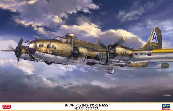 Hasegawa 1/72  B-17F FLYING FORTRESS "MIAMI CLIPPER" - Scale Kits