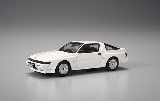 DIECAST MODEL CAR: 1/43 MITSUBISHI STARION 2000TURBO EX US?EUROPE SPEC ['88] (SOFIA WHITE)