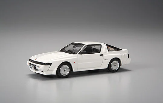 Aoshima DIECAST MODEL CAR: 1/43 MITSUBISHI STARION 2000TURBO EX US?EUROPE SPEC ['88] (SOFIA WHITE) - Scale Kits