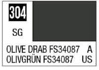 Mr. Color 304 - Olive Drab FS34087 (Semi-Gloss/Aircraft) 1