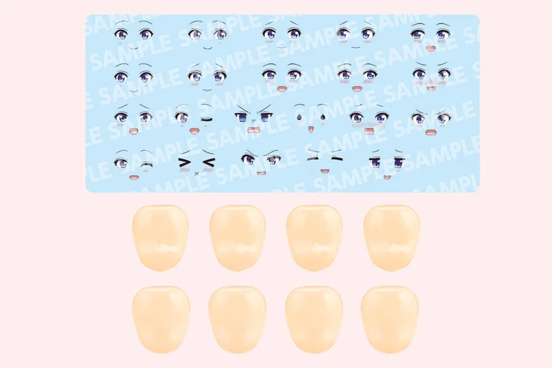 KOTOBUKIYA CUSTOMIZED FACE & DECAL SET Vol.10 [DESIGNED BY RAGHO FOR RITSUKA SAEKI A] - SOUSAISHOJOTEIEN